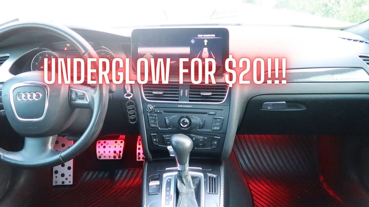 Unboxing and Installing Amazon Underglow Kit for my Audi A4 B8 Interior