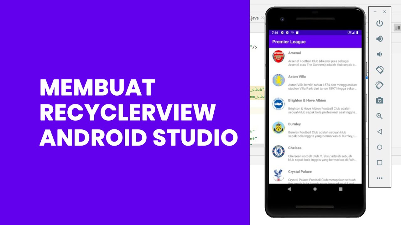 Membuat List Klub Bola dengan RecyclerView