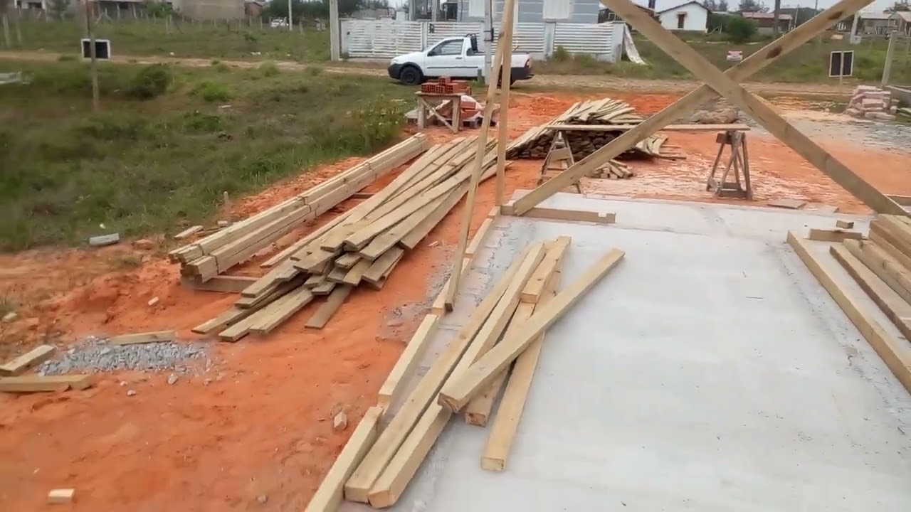 começando a montagem da #casa de madeira