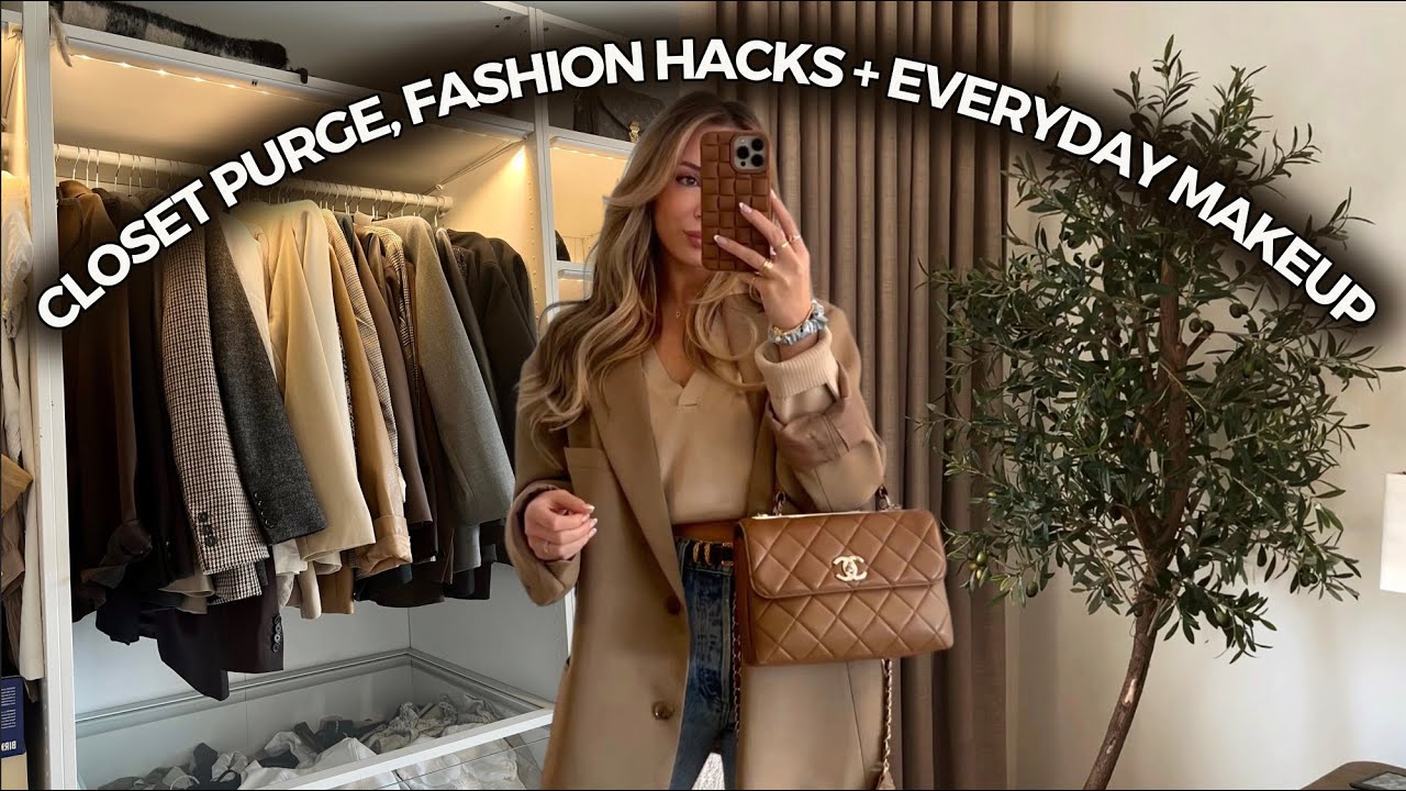 CLOSET PURGE, BLAZER COLLECTION + LIGHT SPRING MAKEUP 🌷