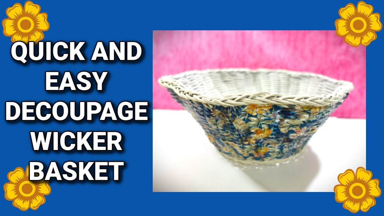 .50 THRIFT STORE BASKET FLIP USING A DOLLAR TREE NAPKIN