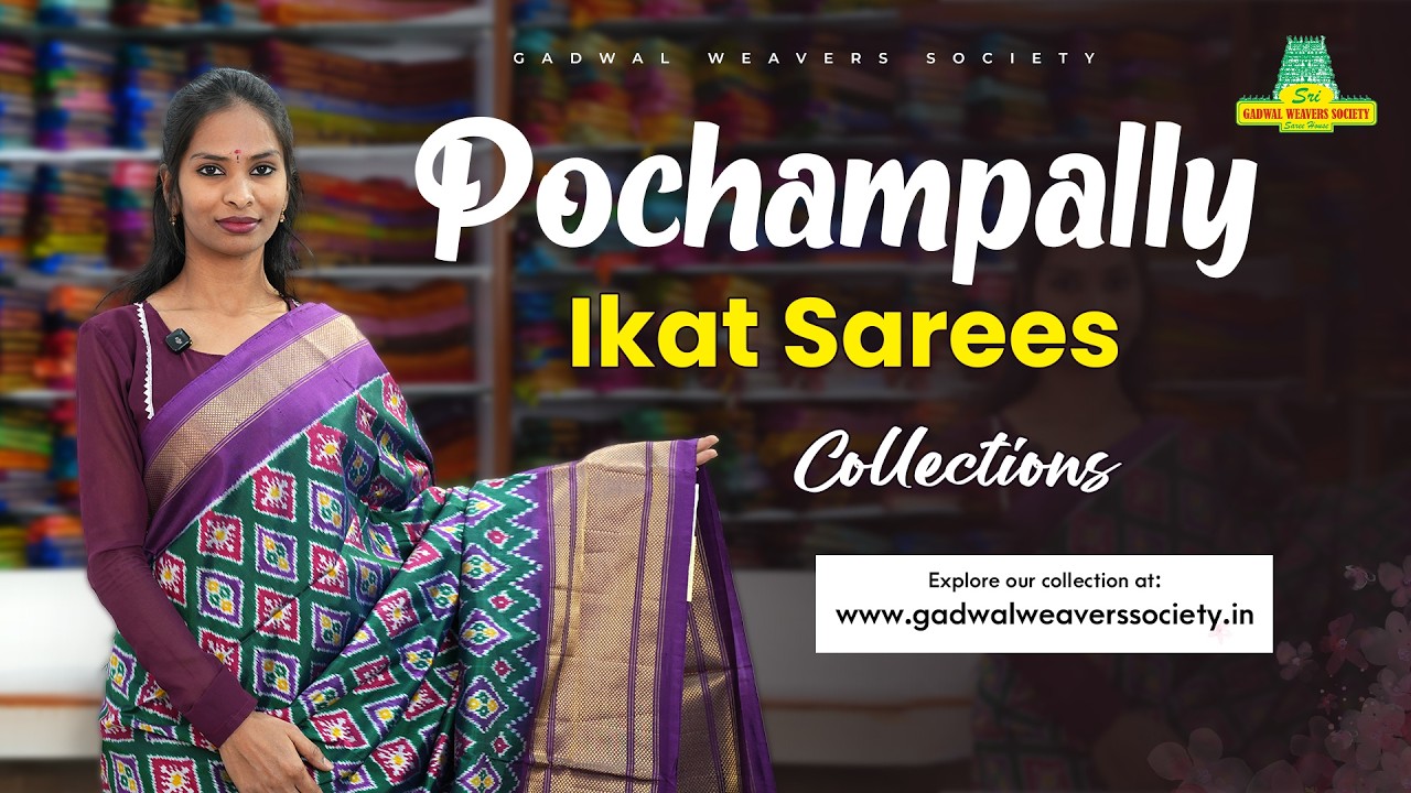 Pochampally Ikat Sarees Collection ✨ Timeless Handloom | Gadwal Weavers Society | Ameerpet |