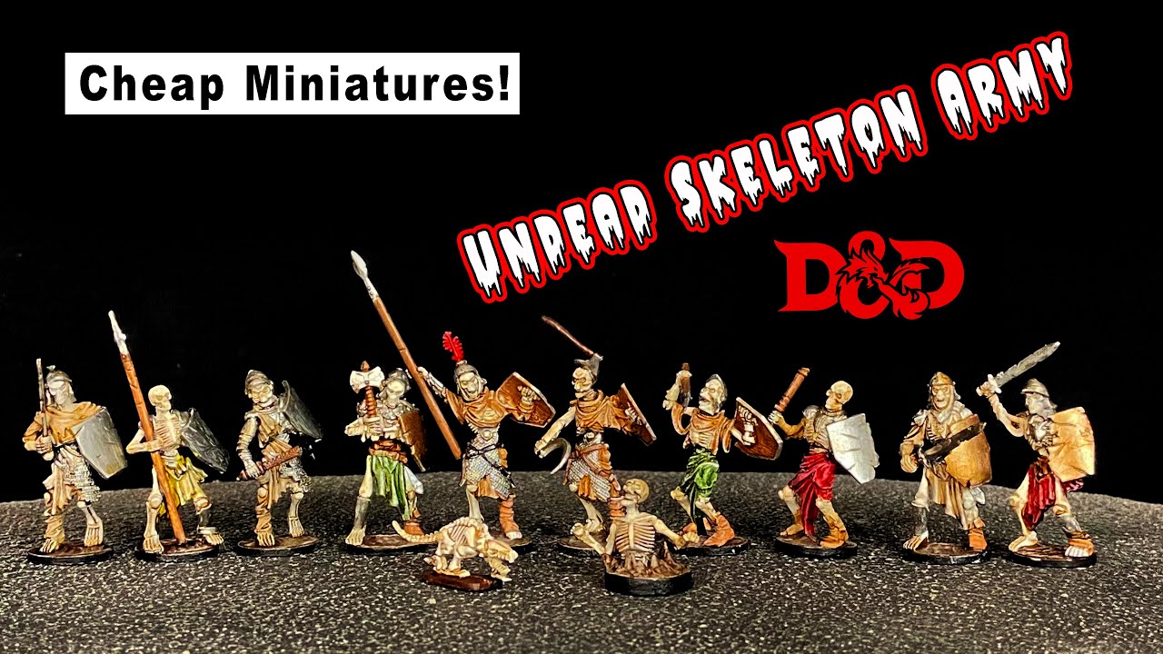 Cheap Skeleton Army miniatures for D&D