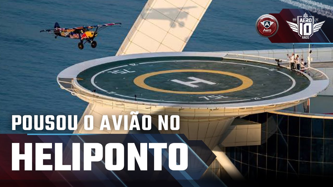 Um AVIÃO da RedBull pousou no HELIPONTO de hotel em DUBAI
