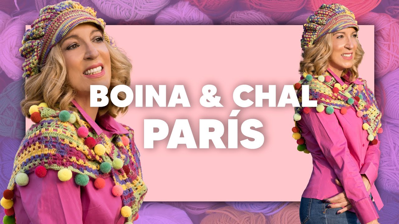 ¡EL MEJOR CONJUNTO A CROCHET! BOINA & CHAL PARÍS en Tejer es de guapas