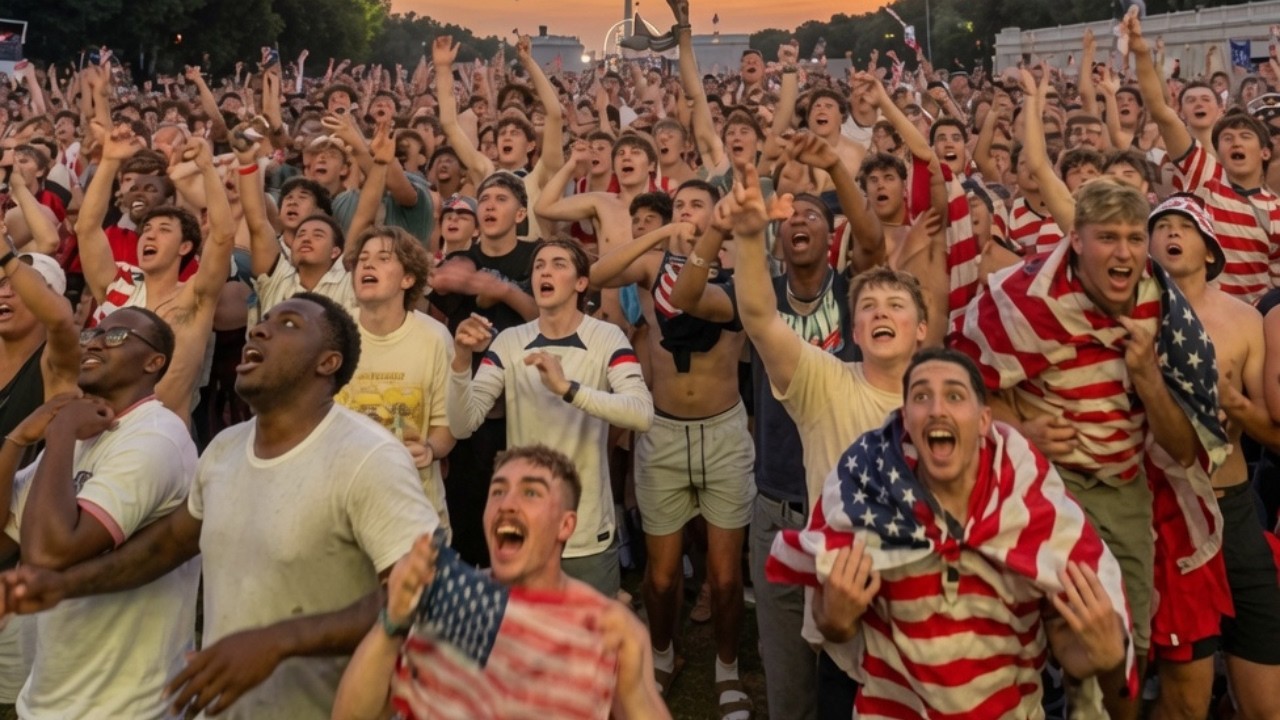 БЕЗУМНАЯ РЕАКЦИЯ болельщиков США во время матча США &mdash; Босния и Герцеговина