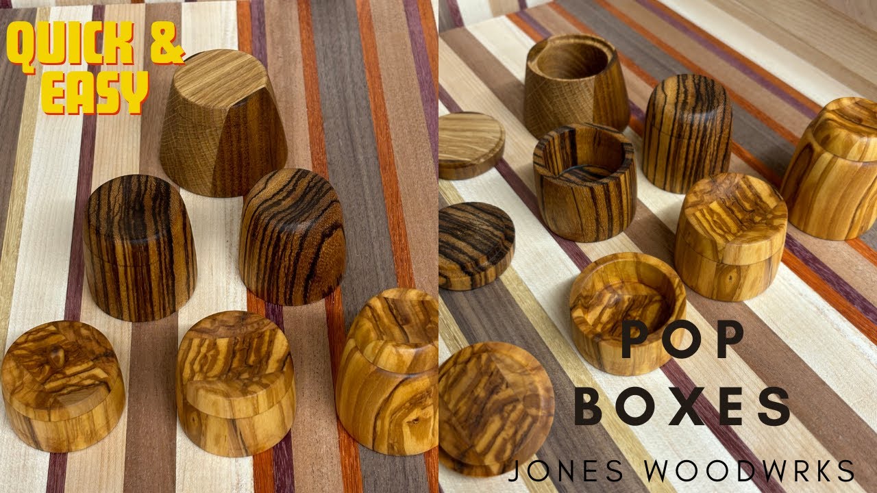 Woodturning - Jewellery Pop Box