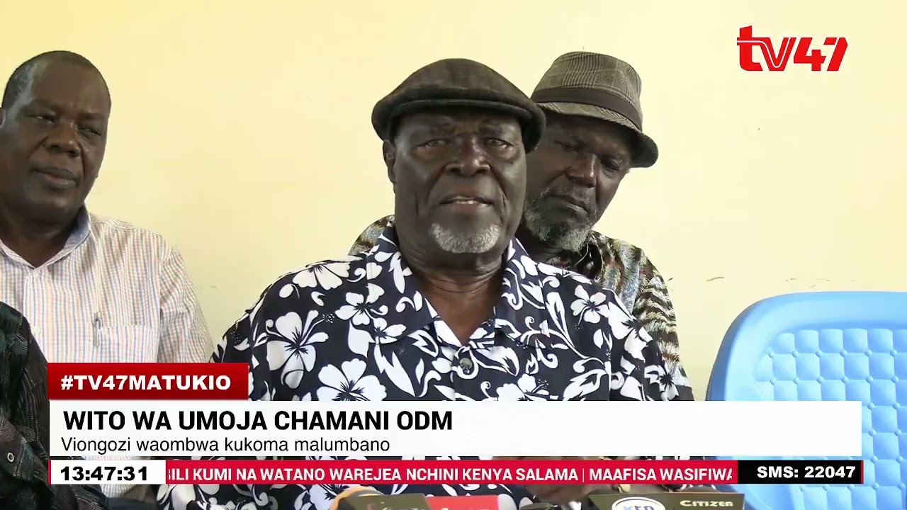 Wazee watoa wito wa Umoja ndani ya ODM