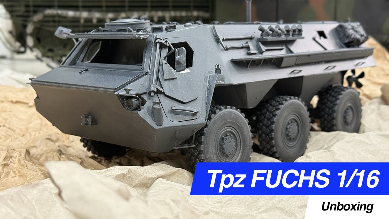 Transportpanzer Fuchs 1/16: Unboxing