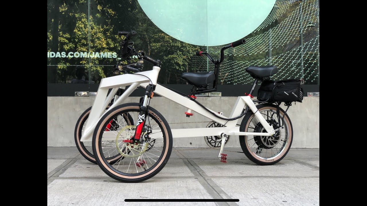 100km range Reverse Trike Tandem Ebike #RT32