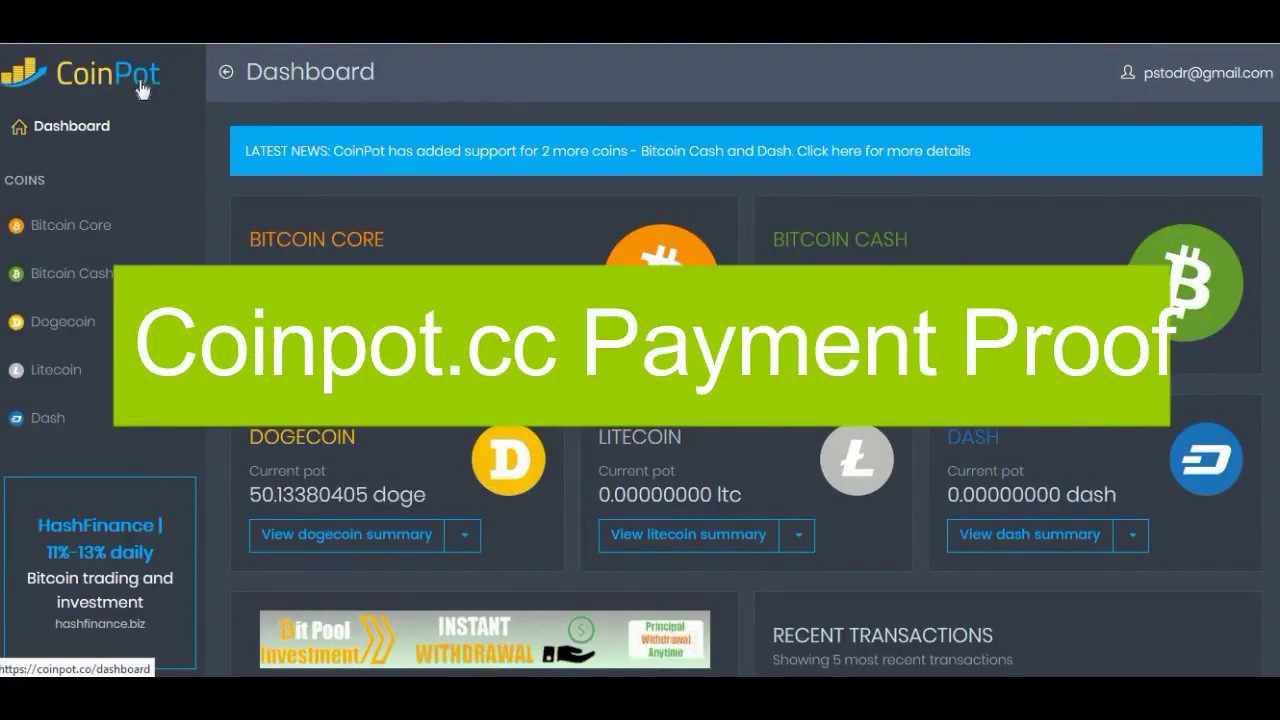 Coinpot.co Withdraw Proof| Payment Proof