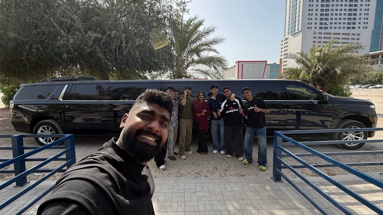ദുബായിലെ ഏറ്റവും നീളം കൂടിയ കാറിൽ ഒരു Trip! 😂❤️ കൂടെ കറങ്ങാൻ Lamborghini യും! 😂🔥🚙