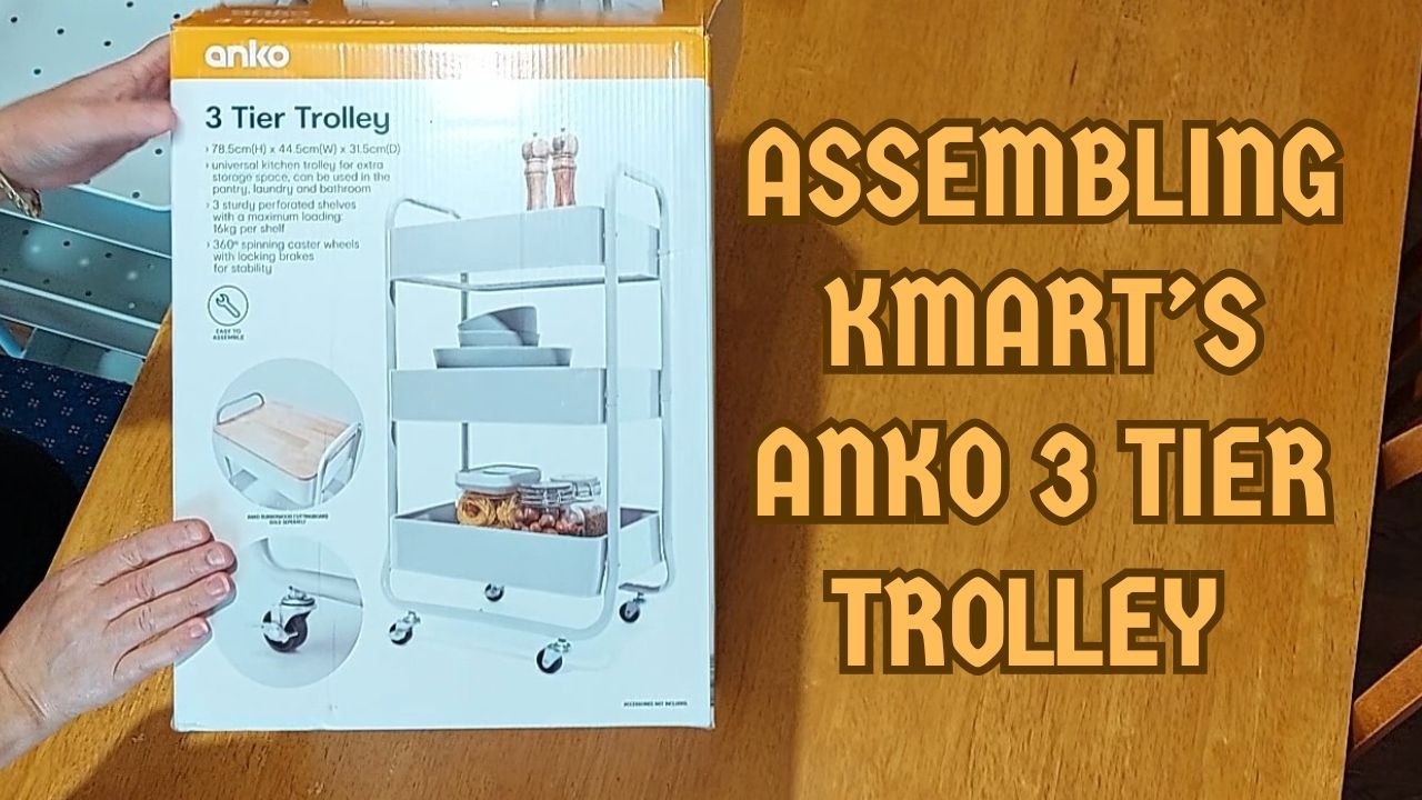 Kmart Anko 3 Tier Trolley Assembly | Craft Trolley