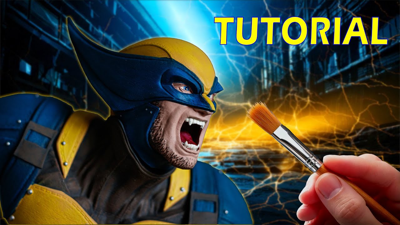 🖌️ Painting a 3D Printed Wolverine – Step-by-Step Tutorial
