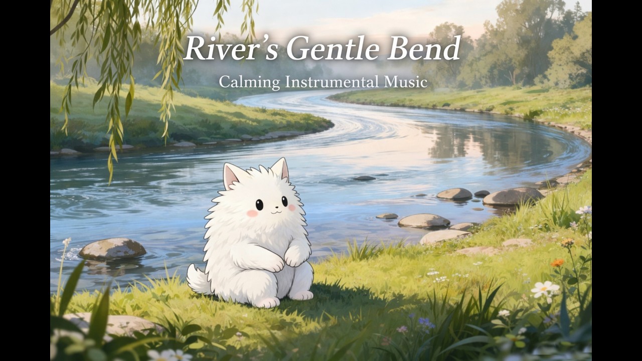 River’s Gentle Bend | Calm Bamboo Flute Ambient by the Riverside
