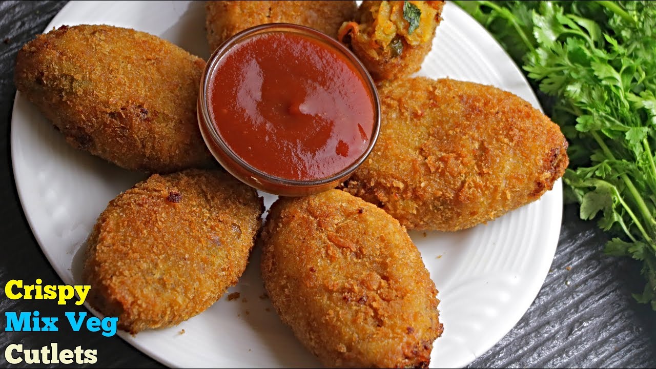 Crispy Veg Cutlets | మిక్స్ వెజ్ కట్లెట్స్ | పిల్లలకి ఆరోగ్యకరమైన స్నాక్స్ | కరకరలాడుతూ భలే ఉంటాయి