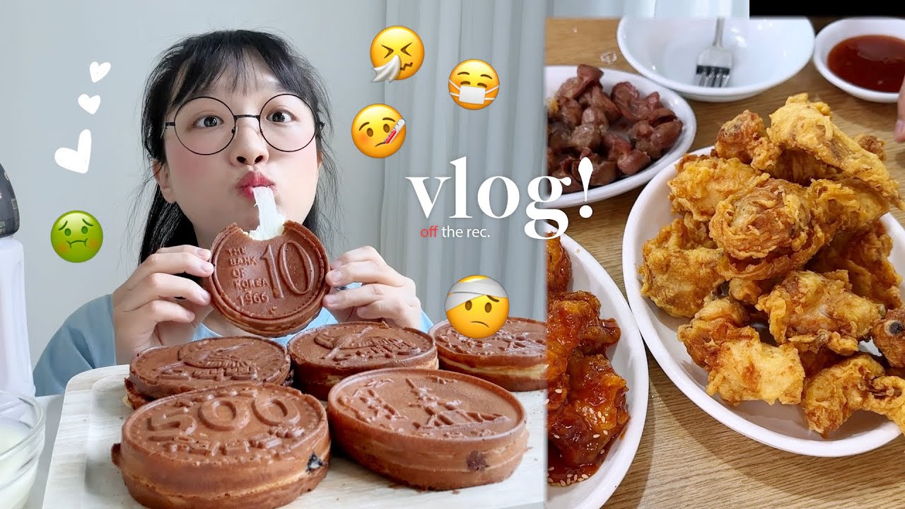 감기와 식욕이 끊이질 않는 임산부😑🔥임신 중기 VLOG | 경주 십원빵,하얀풍차 화이트롤,페스츄리피자,용성통닭,쟁반짜장/탕수육,버터호두과자 등 | 임산부 먹방 브이로그 :D