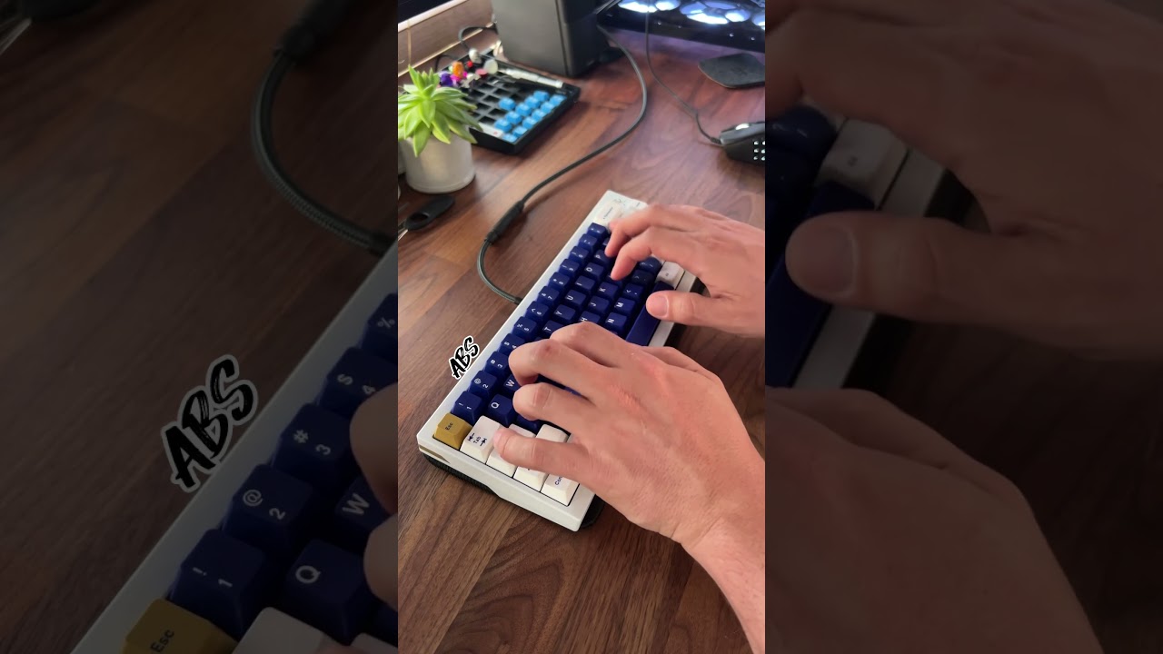 ABS vs PBT Keycaps, what are you taking? #keycaps #keyboards #keyboard #mechanicalkeyboard #shorts