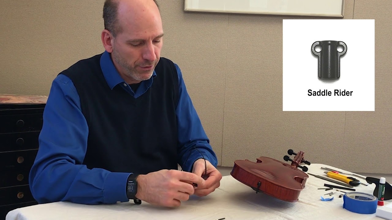 How to install a violin or viola Saddle Rider Tone Adjuster