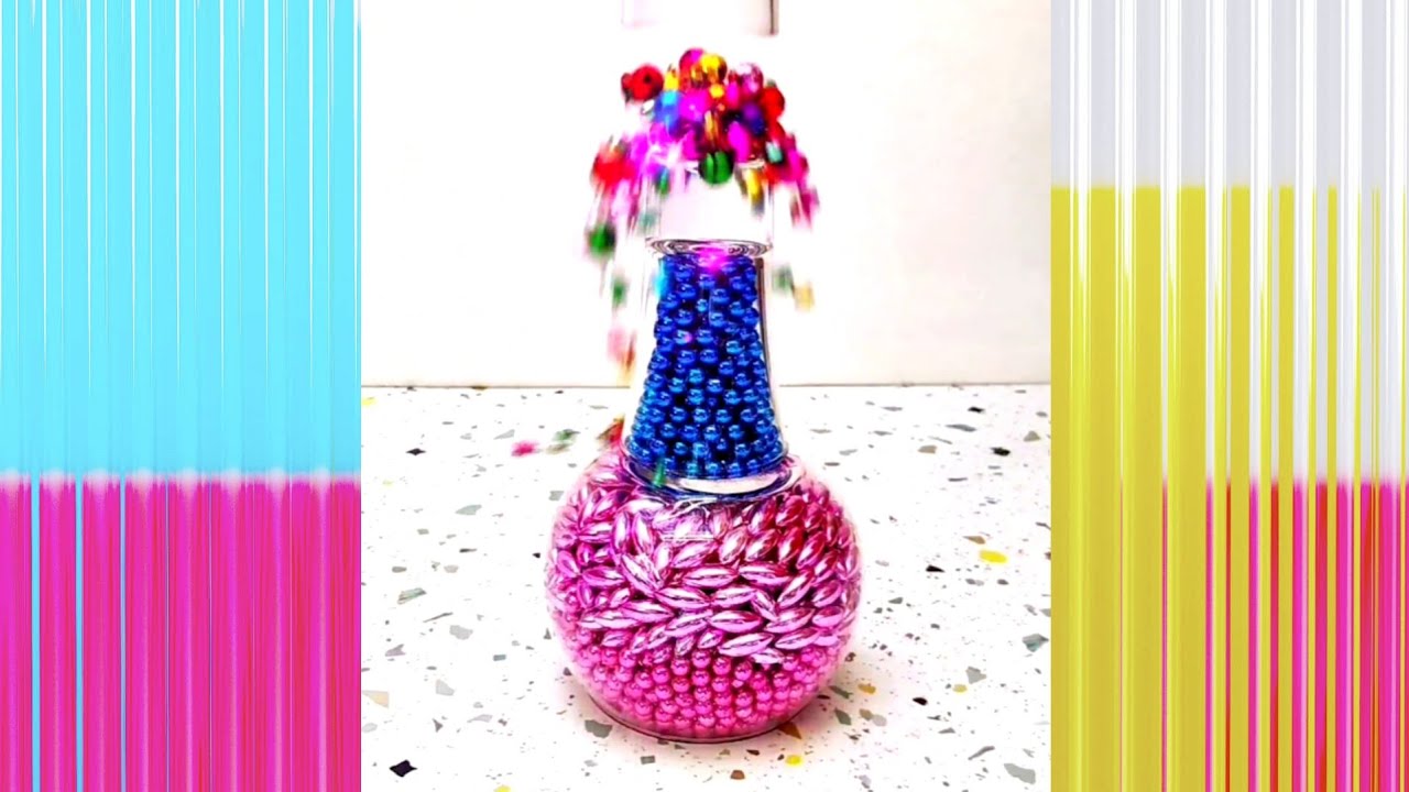 ASMR Sound effect Satisfying Games with Colored Beads. YouTube Videos compilation