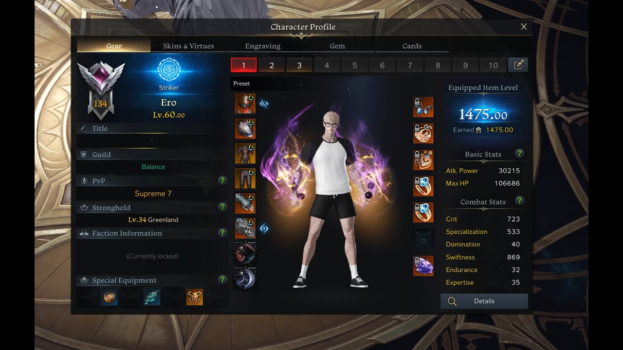 Lost Ark - Esoteric Flurry Striker: Pre-Vykas BiS relics. Full build showcase.