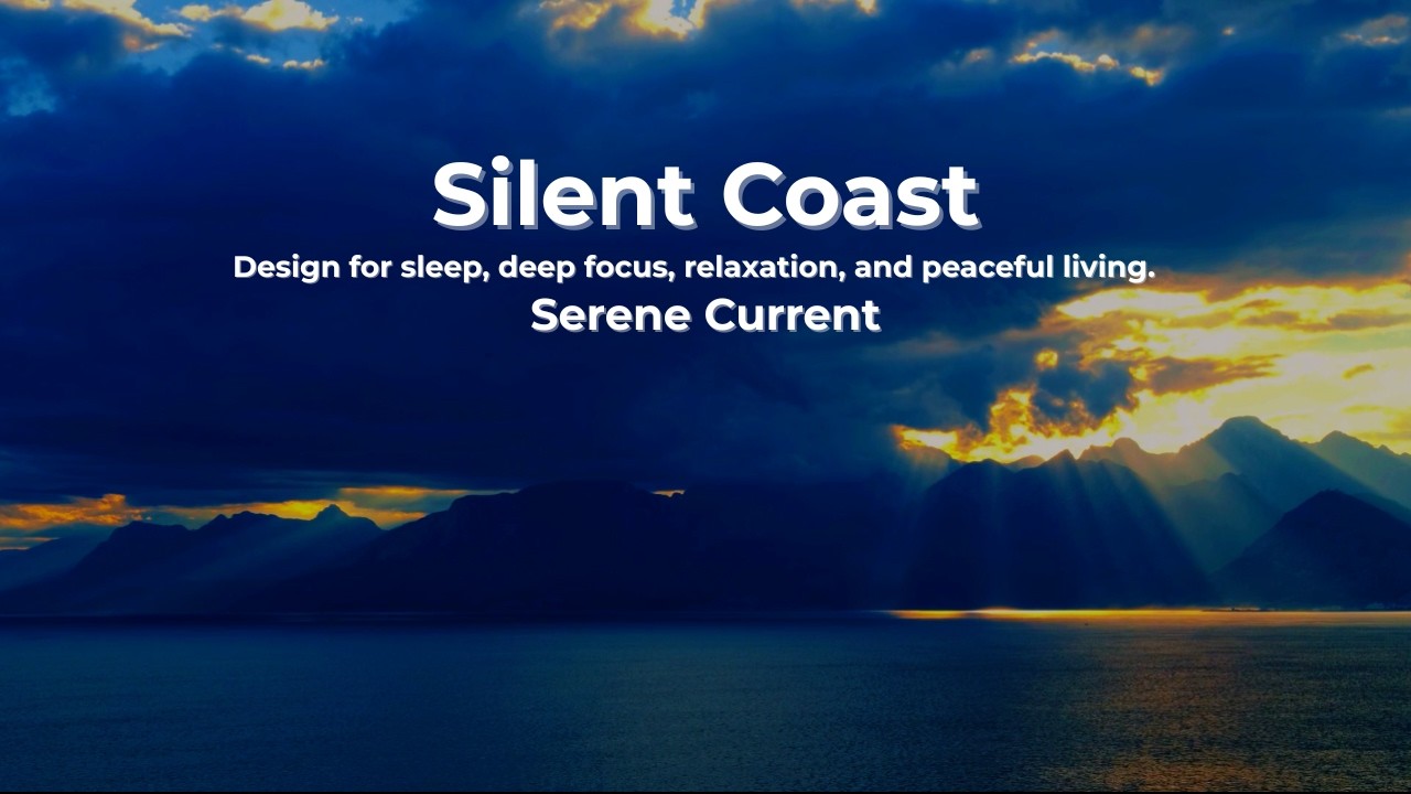 Dark Blue Ocean Waves 🌊 Night Sea Sounds for Focus & Sleep | Serene Current