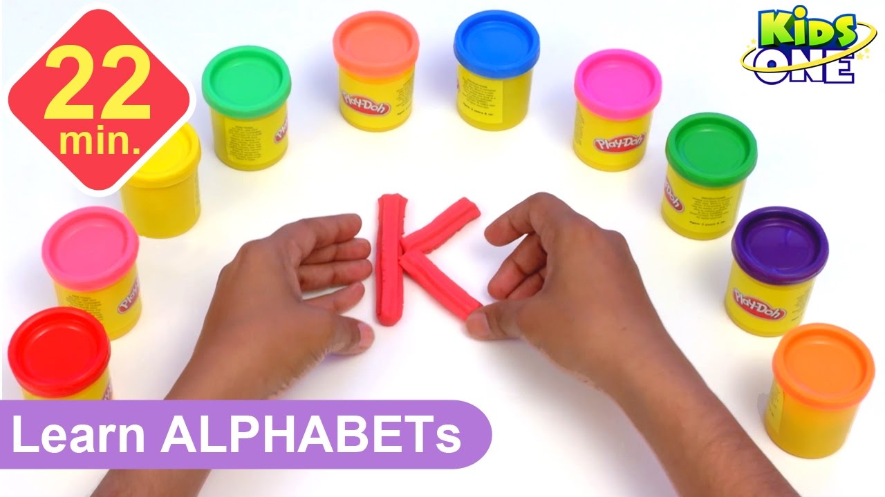 Play and Learn | Alphabets with Play Doh for kids | play doh abc | Phonics song | KidsOne
