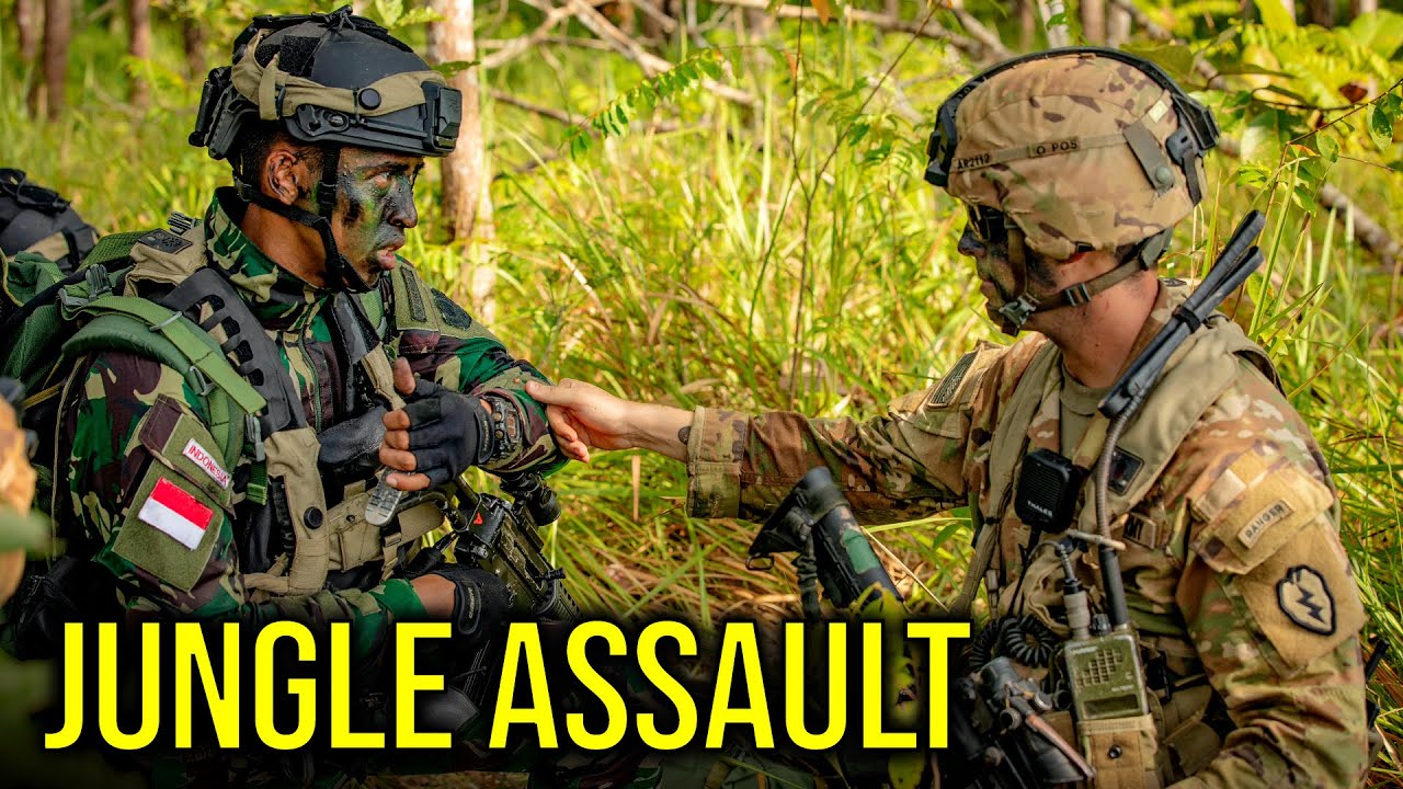 U.S. Army & Indonesian Armed Forces Train Jungle Air Assault | GARUDA SHIELD 21
