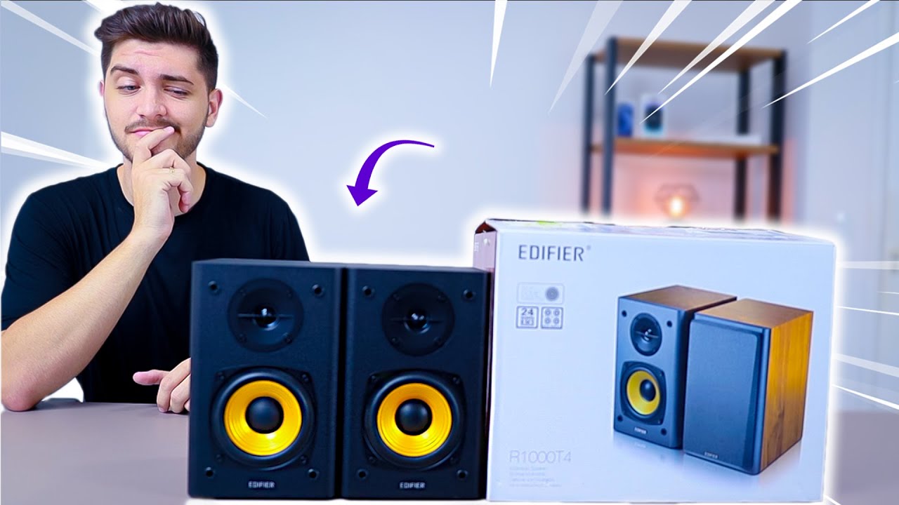 Caixa de Som Para PC BOA E BARATA - Edifier R1000T4 SOM INCRÍVEL!