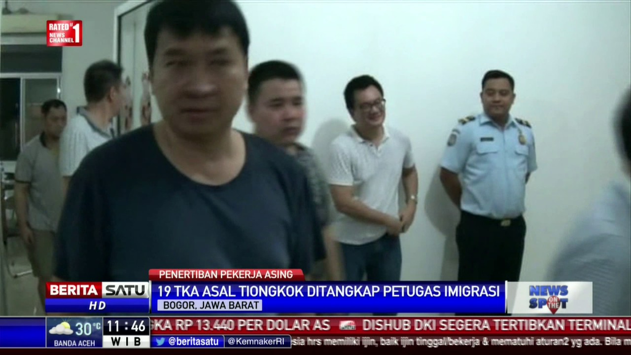 19 Pekerja asal Tiongkok Ditangkap Imigrasi
