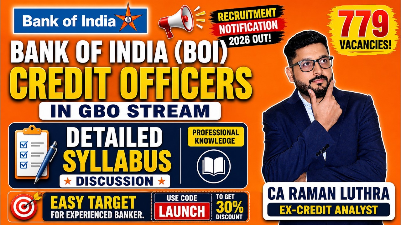 BOI Credit Officer 2026 | Detailed Professional Knowledge Syllabus Discussion | GBO Stream