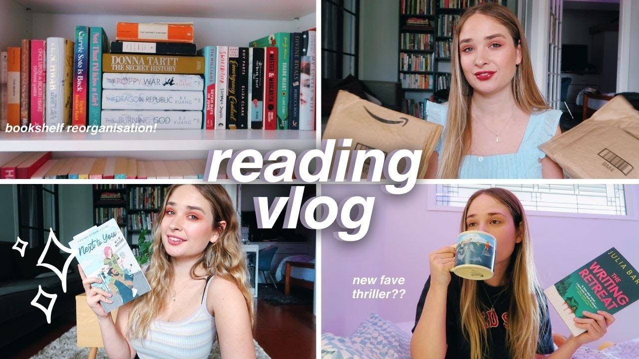 bookshelf reorganisation in my new home ✨ weekly reading vlog: 14