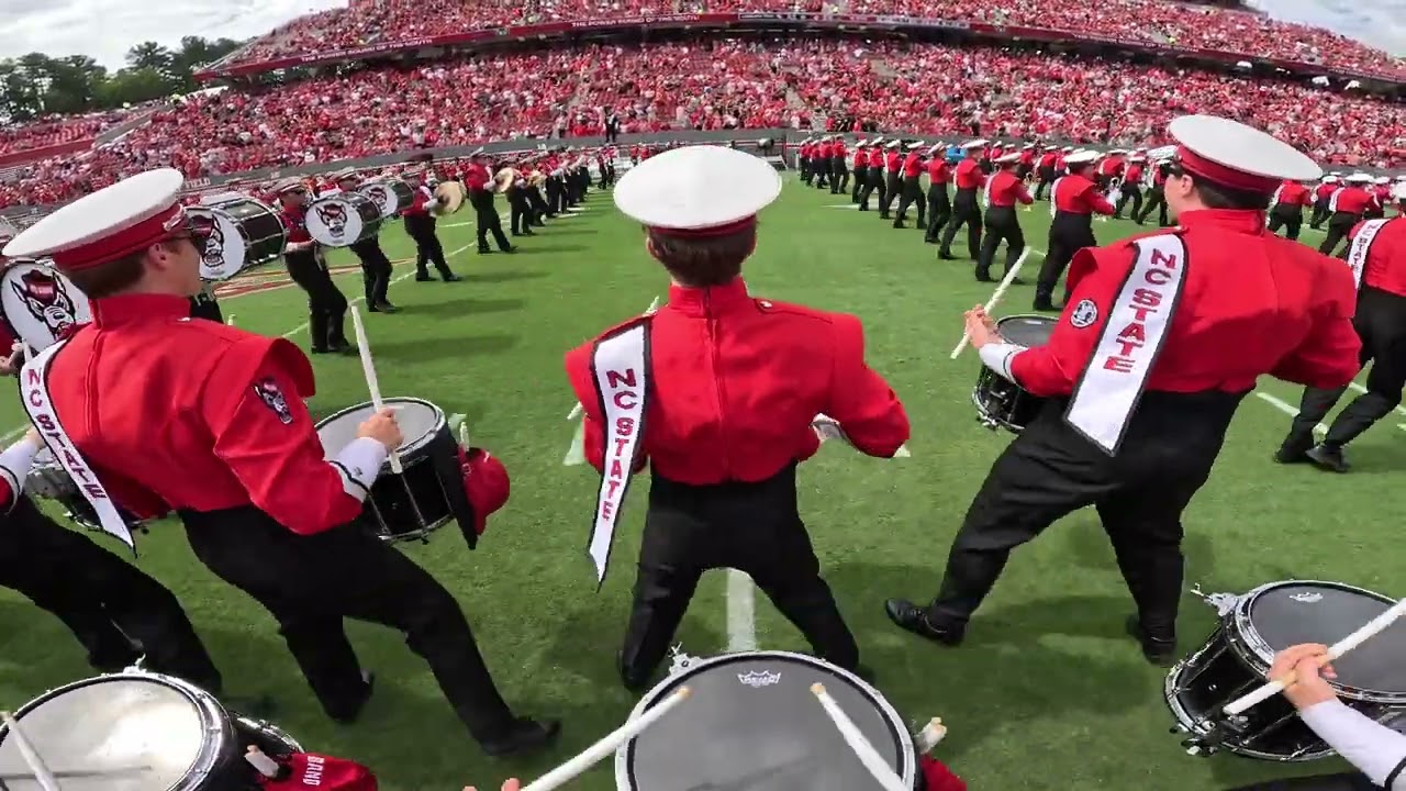 NC State v LA Tech Drumline Pregame