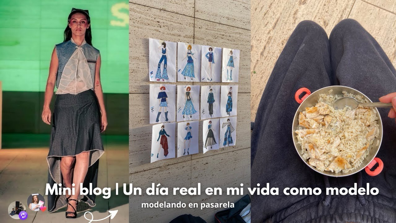 Detrás de la pasarela: mi vida real como modelo | Mini Vlog ✨👠