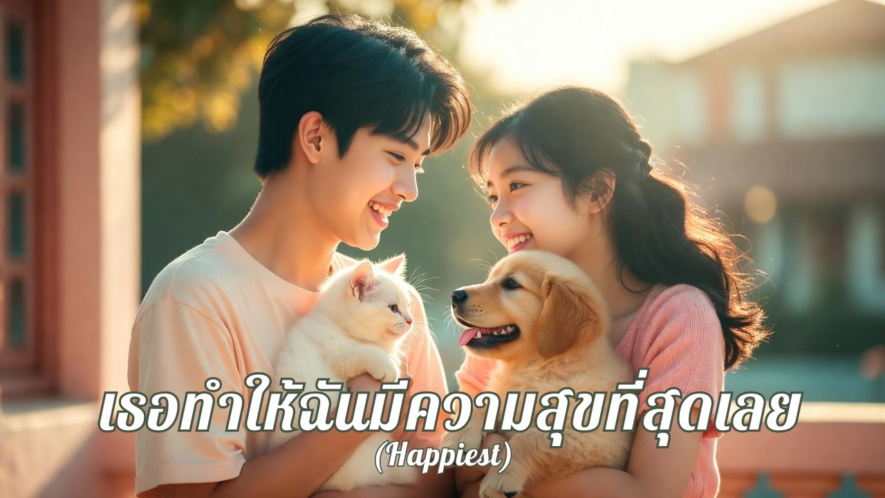 เธอทำให้ฉันมีความสุขที่สุดเลย (Happiest) | Official Lyrics Video | moonlab24