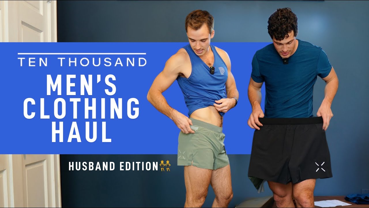 ULTIMATE men's gym shorts brand TEN THOUSAND | Clothing haul with my husband 🩳