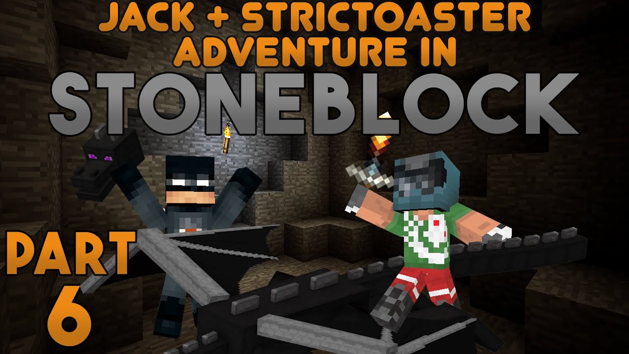 Dragon Hunting! Jack & Strictoaster play Minecraft: Stoneblock Part 6 (Reupload)