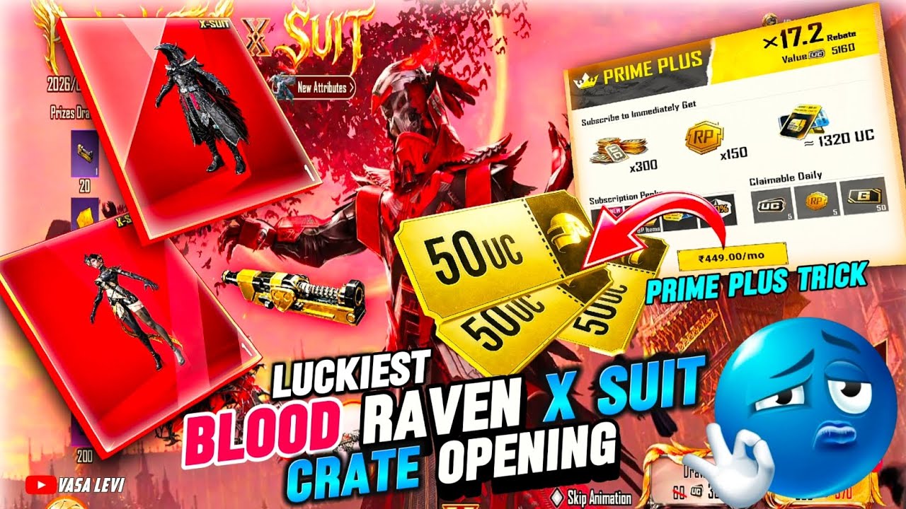 LUCKIEST X SUIT CRATE OPENING TODAY 🔥 ONLY PRIME PLUS TRICK IN BGMI 😍 DON'T MISS EVERYONE #bgmi 