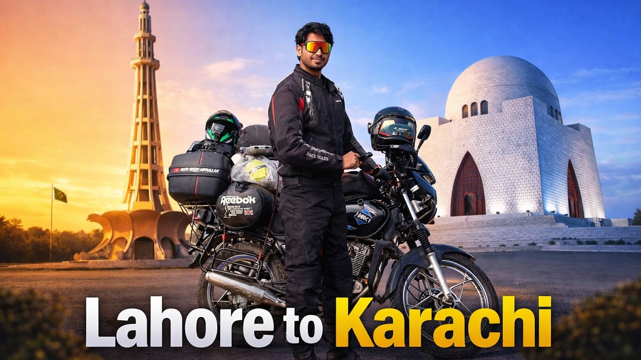Lahore to Karachi on Bike | 3 Days, 1,250 km Through Fog, Multan, Sukkur & M9 Motorway