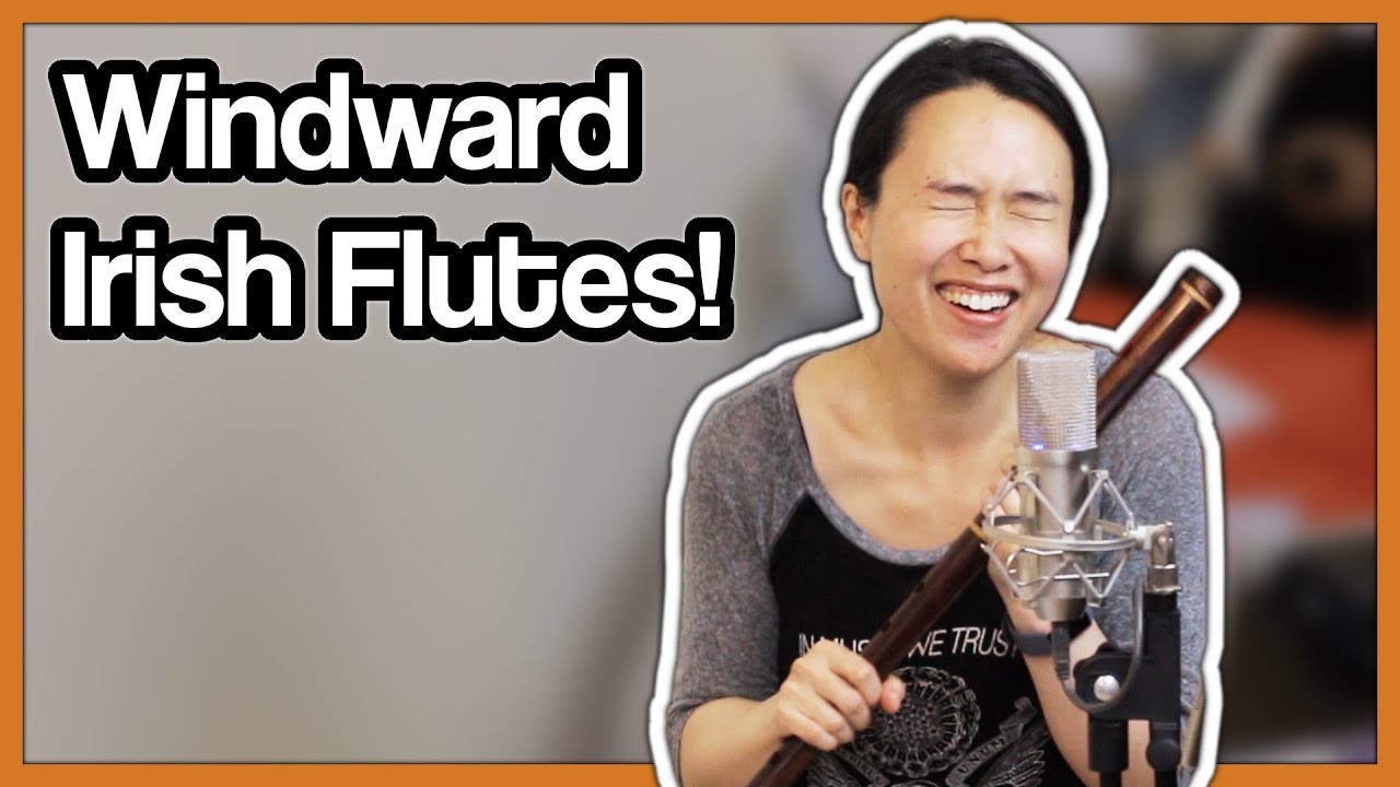 Джоанна пробует играть на флейтах Windward Irish Flutes! [Flute Center]