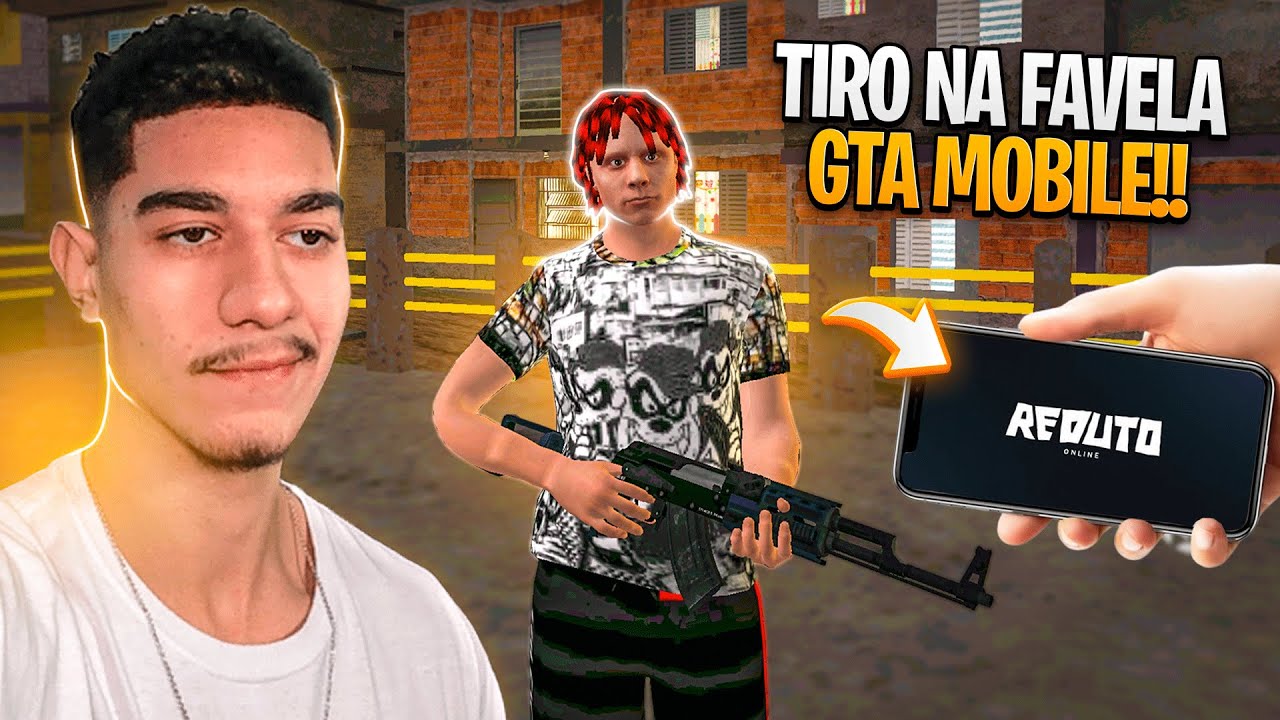 REDUTO ONLINE! trocando TIRO na FAVELA! jogando GTA RP MOBILE! *versão beta*