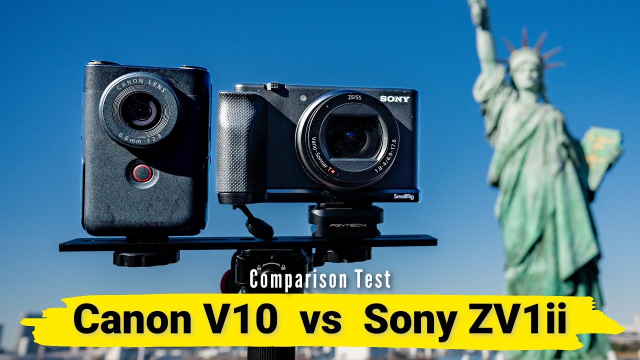 Canon PowerShot V10 vs Sony ZV-1 Mark II Video Comparison