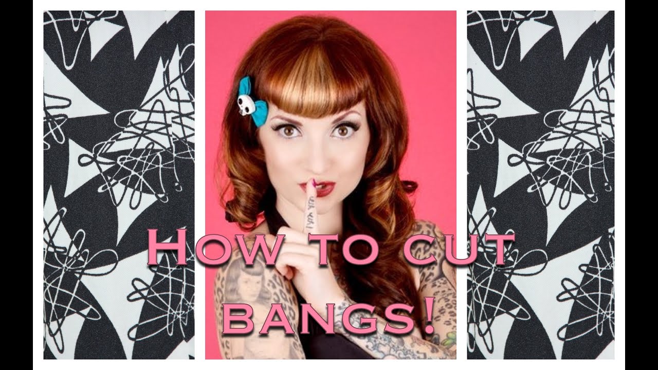 How to Cut Vintage Bangs & Betty Bangs Using clippers by CHERRY DOLLFACE