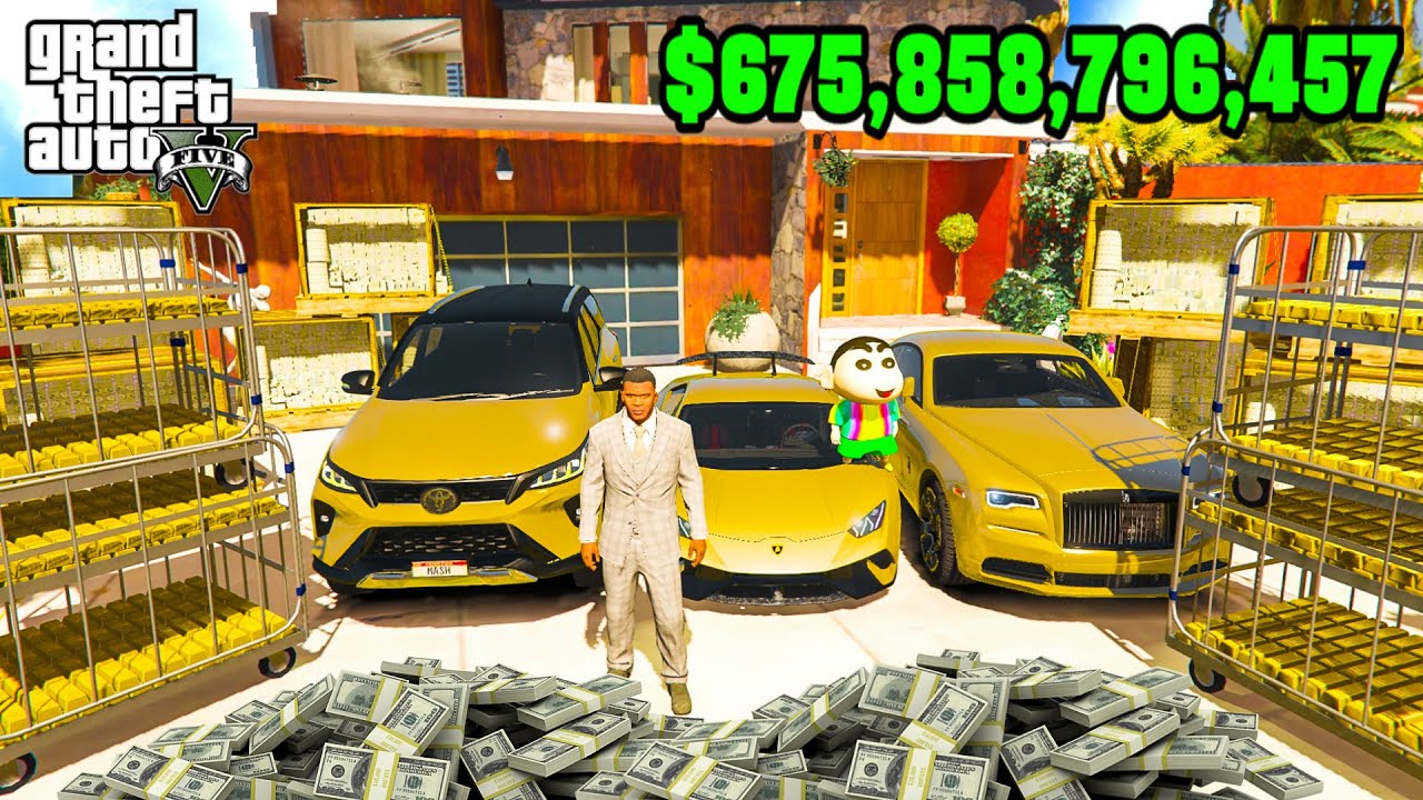 SHINCHAN & FRANKLIN BECOME RICHEST PERSON IN GTA5 ll MASH