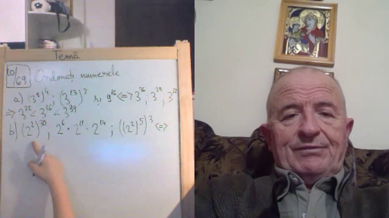 Lectia 1871 Clasa 5 - Compararea puterilor cu baze si exponenti diferiti  Matematica pandemie Alesia