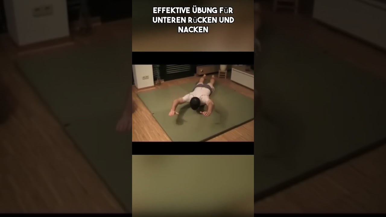 Effektive &Uuml;bung f&uuml;r unteren R&uuml;cken und Nacken #gesundleben #fitbleiben #spa&szlig; #fitnessmotivation