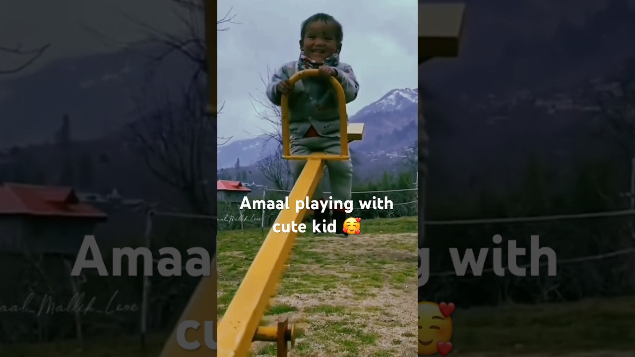 Amaal Mallik is great with kids 🥺 #amaalmallik #trending #viral #fyp