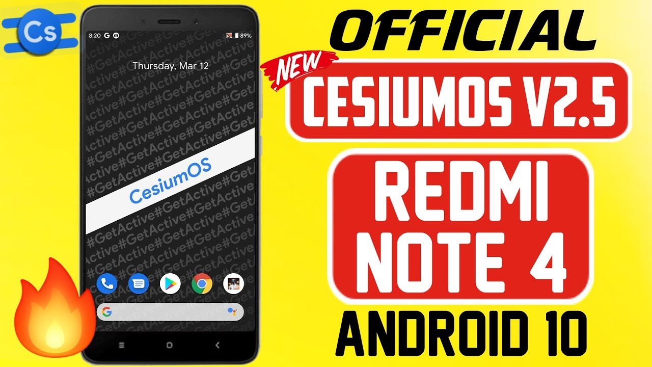 Official CesiumOS v2.5 for Redmi Note 4 Based on Android 10 | Install & Rom Review 🔥
