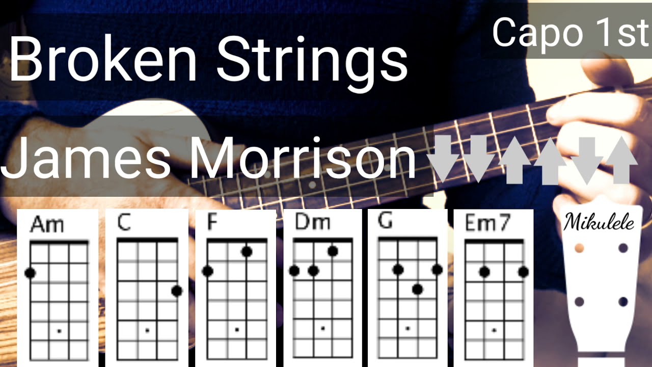 Broken Strings - James Morrison ukulele tutorial / Play-a-long