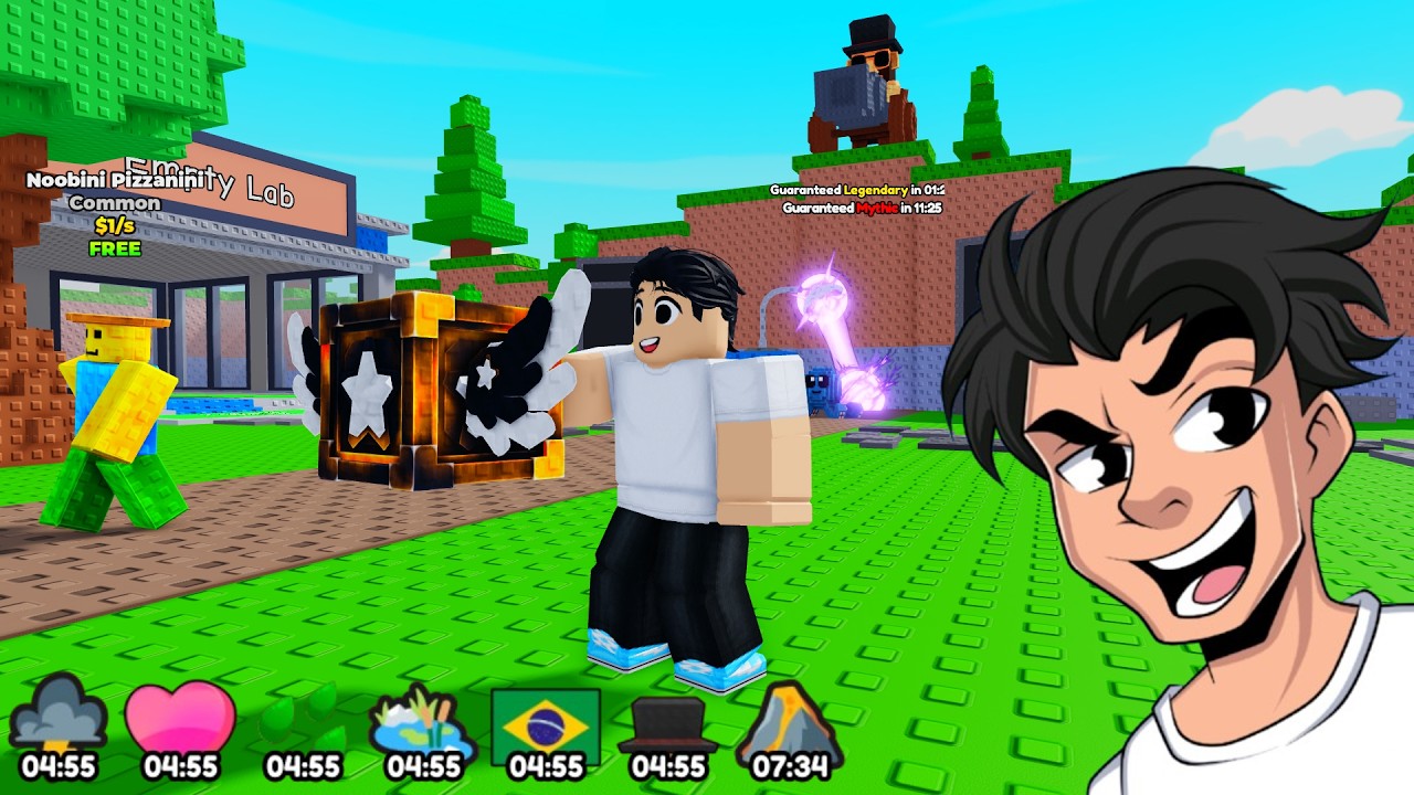 🚨FAZENDO ADMIN ABUSE E DOANDO MUITA LUCKY BLOCK